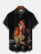 Alohadaddy Animal Cock Printed Casual Plus Size Shirts