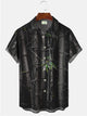 Alohadaddy Plant Bamboo Printed Casual Plus Size Shirts