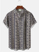 Alohadaddy Tribla Printed Casual Plus Size Shirts