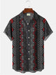Alohadaddy Tribal Printed Casual Plus Size Shirts