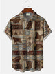 Alohadaddy Tribal Animal Pattern Printed Casual Plus Size Shirts