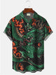 Alohadaddy Dragon Printed Casual Plus Size Shirts