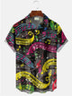 Alohadaddy Music Note Printed Casual Plus Size Shirts