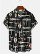 Alohadaddy Space Flight Printed Casual Plus Size Shirts