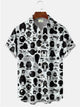 Alohadaddy Space Flight Printed Casual Plus Size Shirts