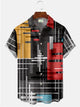 Alohadaddy Abstract Geometric Printed Casual Plus Size Shirts