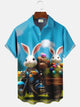 Alohadaddy Holiday Easter Rabit Printed Casual Plus Size Shirts