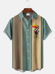 Alohadaddy Vintage Toucan Beer Bowling Printed Casual Plus Size Shirts