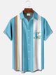 Alohadaddy Abstract Mid-century Cocktail Bowling Printed Casual Plus Size Shirts