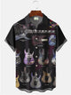 Alohadaddy Rock Guitar Printed Casual Plus Size Shirts
