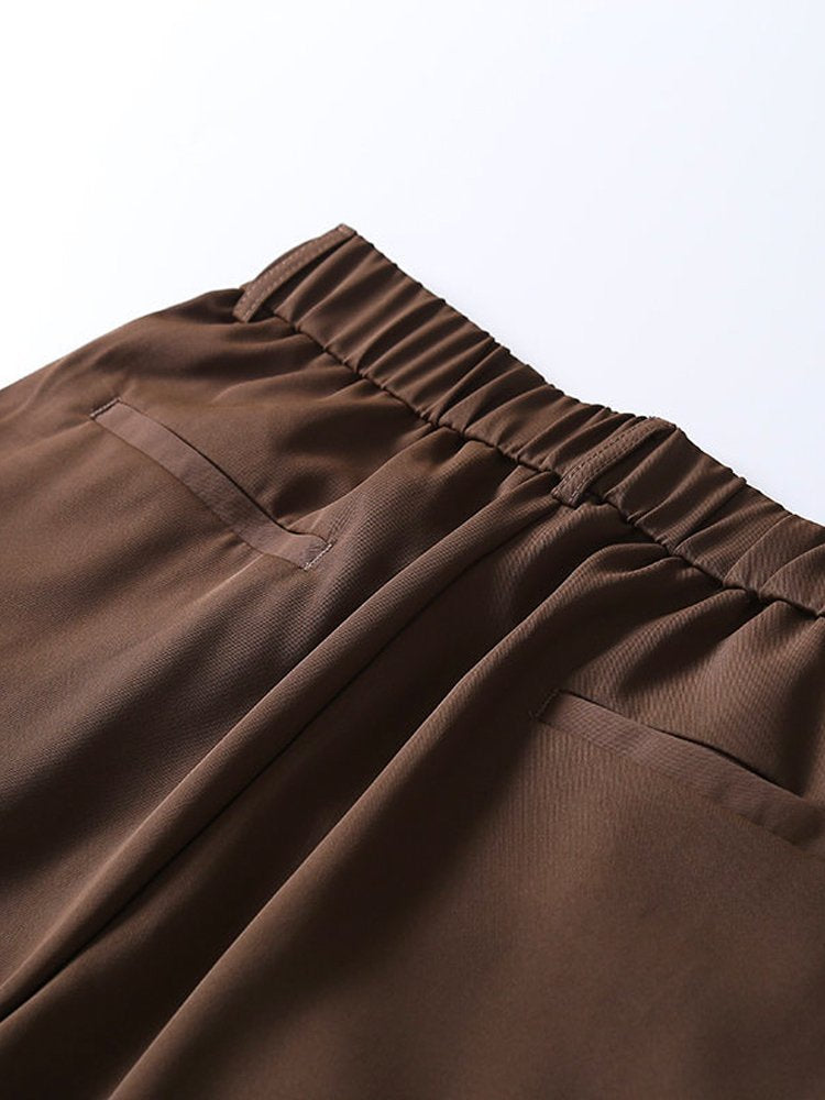 Pantalones casuales holgados tipo harén de sección fina de seda de hielo de tejido funcional para hombre